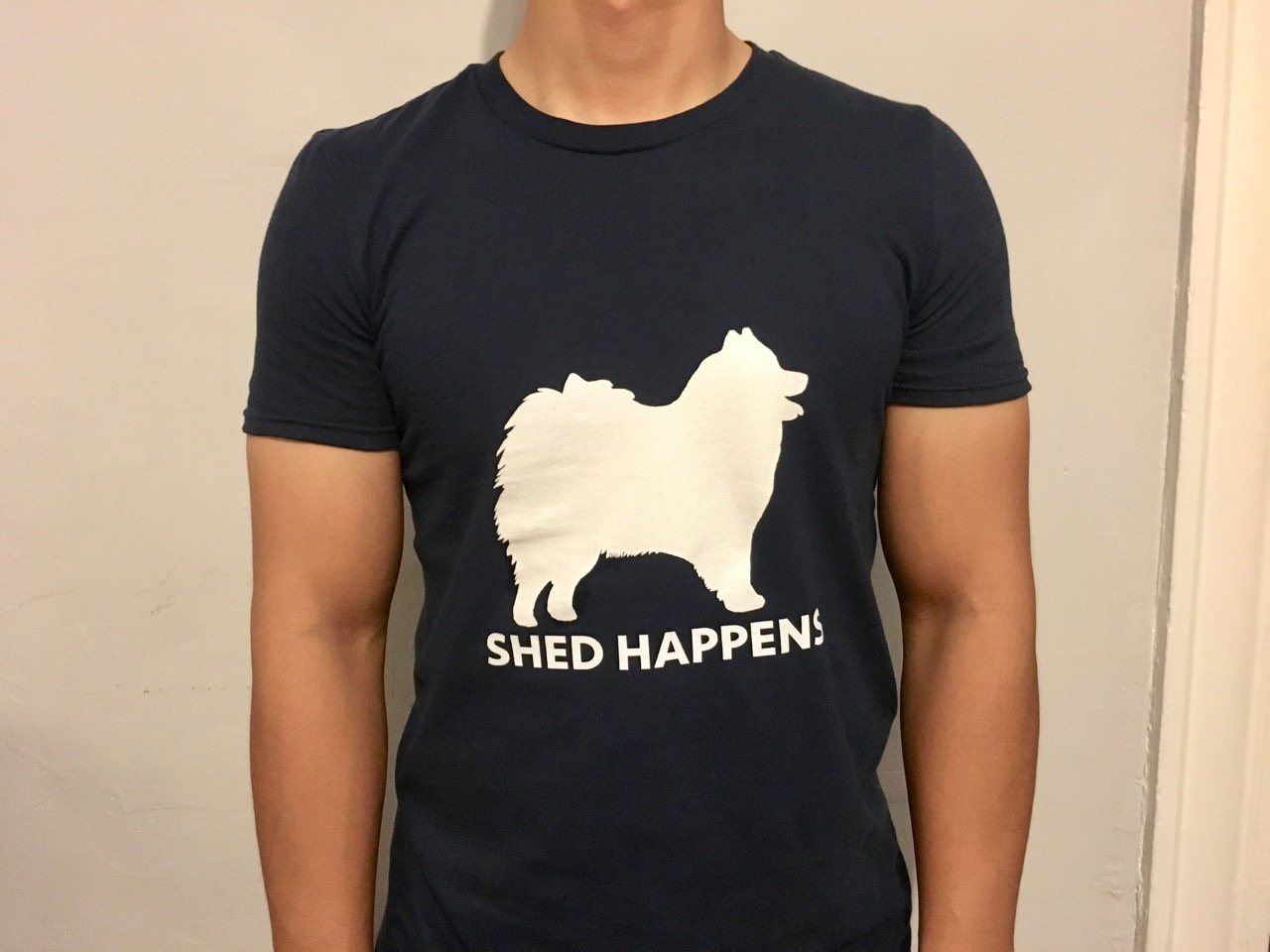 shed happens samoyed t shirt